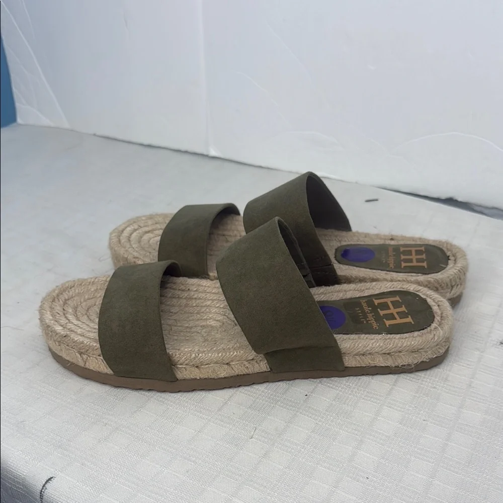Haute Hippie nori Olive Green Women's Sandals